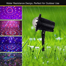 5sssallefaa AC100-240V 6W 4 LED Magic Ball Stage Light Lawn Lamp Lighting Fixture Supported Auto-Run Control Mode for Both Indoor Outdoor Use