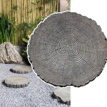 Elitix Stepping Stone Log Look Step Outdoor Large Stones 14" / 18" / 21", Stepping Garden Stone for Gardening Decorative, Walkway Pavers for Pathway Lawn Funeral(Color:Large,Size:1-pc)
