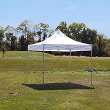 Vispronet 10x10 Instant Canopy Tent and 2 Side Walls – Commercial-Grade Aluminum Frame – Water Resistant Canopy Top and Sidewalls – Includes Canopy Bag and Stake Kit (White)