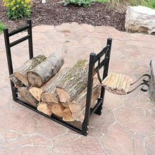 WXPWAMZ Large Firewood Rack, Wood Rack With Hook, Indoor/Outdoor Wood Rack For Firewood/Log/Lumber/Kindling