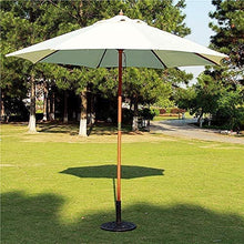 Parasol Patio Umbrellas 2.7m Garden (Single Top/Double Top) Waterproof Umbrella Shade Two Models For Beach/Pool/Patio/Balcony/Patio (White wooden shade)