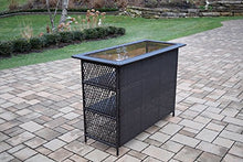 Oakland Living Ice Cooler Carts Elite 7 Piece Bar Set with 2 Bar Stools and 4 Swivel Bar Stools Coffee