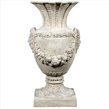 Design Toscano Greek Pan of Olympus Architectural Garden Urns Set of Two Roman Stone
