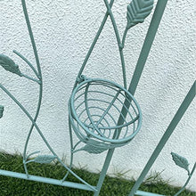 Metal Garden Trellis Plant Climbing aid,Creative Garden Obelisk Detachable birdhouse,Iron art fence frame for decoration Courtyard/Lawn/Patio/Backyard/Terrace ( Color : Green , Battery *1 : 3 )