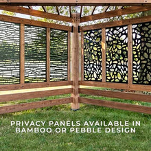 Backyard Discovery Verona 12' x 8' Cedar Wood Cabana Corner Pergola Without Furniture