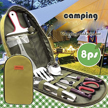 SDVantage 7Pcs BBQ Grill Accessories Tools Set,Stainless Steel Grilling Tools with Carry Bag,Grill Set Heavy Duty BBQ Accessories for Camping/Backyard Barbecue Outdoor Barbecue Tools,Easy to Carry