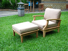 WholesaleTeakFurniture Luxurious 3 Piece Teak Sofa Chair Set - 2 Lounge Chairs & 1 Side Table