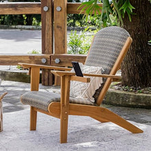 Cambridge Casual Auburn Teak Wood Padded Upholstered Patio Conversation Set 5 Pieces