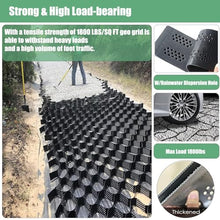 LWJQRSP Expandable 5cm High Gravel Grid for Landscaping, Paving Grate for Patios and Driveways, Multiple (5x7m/16.5x23ft)