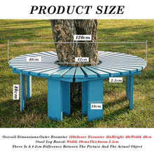 BXKCFYBSQ Outdoor Half Round Bench,Solid Wood ​Slatted Seat Garden,Outdoor Furniture Decoration,Capacity 400KG,Easy to Install,for Backyard Patio(Color1)