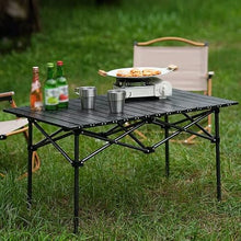AFPSDLFJDLS Portable Folding Table Aluminum Alloy Picnic Camping Furniture