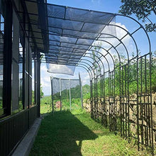 SDdPulse Metal Half Garden Arch, Rose Arch Half Side Wall Archway Trellis, Pergola Arbor Gazebo Weather Resistant, for Outdoor Backyard/Terrace/Balcony (Black 3.25x2.67x0.5m)