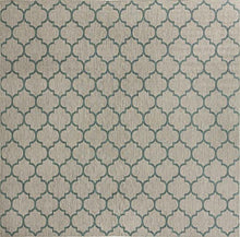 Unique Loom Outdoor Trellis Collection Area Rug - Trellis (Square 13' 0" x 13' 0", Gray/ Ivory)