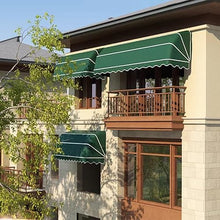 GFJYKDL Retractable Waterproof Patio Umbrella Foldable Outdoor Shelter for Balcony Terrace Garden Window & Door Protection Sunshade Canopy for Instant Shade,Verde-1.4x0.6x0.6m