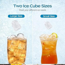 TEDILUVI Countertop, Portable Ice Maker Machine 28lbs/24Hrs 6 Mins/9 Pcs Mini with Self Cleaning