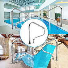 Pool Handrails Pool Handrail Swimming Pool Hand Rail Ladder Step Handrail 31.49" X 31.49" X 10.62" Stainless Steel Handle Swimming Pool Stair Rail