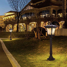 Lights Outdoor Solar Column Headlight Lawn Light Outdoor Garden Light Villa Porch Patio Post Floor Lamps Pillar Street Light LED Decoration Lighting Stigma Column Lamp Stadium (Color : L)
