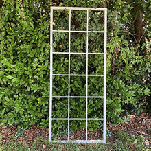 Classic Metal Garden Trellis, Wall Mounted, Plant Trellis, All Aluminum, White Powder Coated, Handmade, 65" x 27", Garden Decor, Yard Art