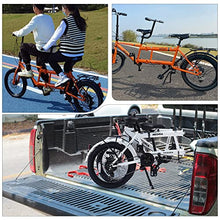 GOJLEX Foldable Tandem Bike 20” City Folding Bicycle Black