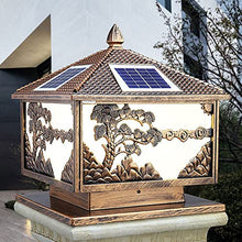 VELLOW Solar Post Lights Fixtures,Modern Outdoor Fence Deck Column Cap Lamp Lantern,Aluminum Housing Waterproof Stigma Lamps,Warm White High Brightness SMD LED Lighting,for Wood Fence,Pathway,Deck