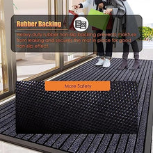 Welcome Mats Large, Summer Rubber Rugs for Entryway, Outside Door Mats for Front Door Weather Resistant, 80/90/100/120/140/160/180cm Length (Color : Gray, Size : 120x180cm/47x71 in)