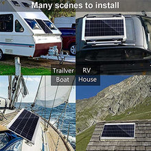Solar Panel Kit,Flexible Solar Panel,80W Monocrystalline System Kit Battery Charger Maintainer, for Camper Boat Home Portable Cell Van