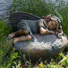 Large Magnesium Fairy Statues for Outdoor Use (Sleeping Fairy "Ivy")