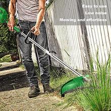 Cordless String Trimmer Edger Outdoor Portable Electric Lawn Mower Garden Small Rechargeable Weeder Multifunctional Agricultural Lawn Mower High-Power Brushless Motor