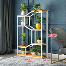 OJKJGYTF Indoor Plant Stand Metal Plant Stand,Multipurpose Flower Shelves Storage Organizer Display, for Indoor Outdoor Garden Balcony,D,100×25×130cm