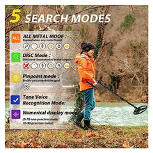 JIQHOHX Underground Metal Detector, L High Sensitivity Treasure Hunter Waterproof Coil Powerful Gold Detectors High Accuracy Lightweight (with GP Pointer A)