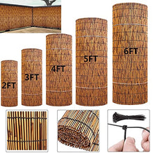 Natural reed Screening,Decorative Fences,Sunshade, Fencing Rolls, Patio Privacy Screen Panels,2 3 4 5 feet High x 16.4 feet Long, Reed Screen for Garden(H1.83xL30m/H6xL98ft)