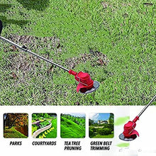 JOMRTS Cordless Trimmer Lightweight Electric Lawn Mower Home Portable Wireless Lawn Mower Small Rechargeable Lithium Battery Lawn Mower Garden Sprout Trimmer