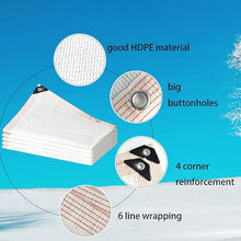 HQQMNY Awning Sun Net with Eyelets 90% Shading Rate Shade Net Garden Umbrella Privacy Screen for Garden Plants Greenhouse(White,15m x 17m)