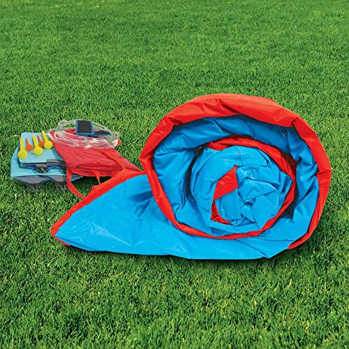 BANZAI Hydro Blast Inflatable Water Park with Slides & Pool Blue/Red