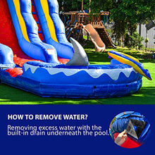 HERO KIDDO Ocean Shark Water Slide Inflatable Blue