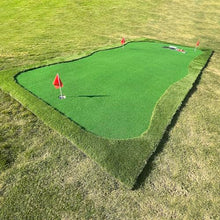FixtureDisplays Golf Putting Green Mat Set Artificial Turf with Golf Balls and Putter 20 X 10