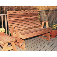 Creekvine Designs Country Hearts Rocking Glider Size: 4'