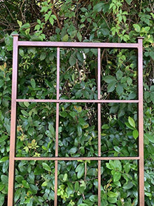 Classic Metal Garden Trellis, with 12" Ground Stake, Plant Trellis, All Aluminum, Handmade, 65" x 27", Garden Decor, Yard Art