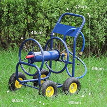 Household Car Wash Cleaning Hose Storage Rack, Outdoor Large Garden Hose Reel Cart with Wheels, Agriculture Irrigation Cart with Hose, Industrial Style Decoration Affordable Home Hose Set ( Color : 80