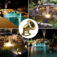 MIK Solutions Waterproof Underwater Light 113 (4 Pack) Solid Brass 7W MR16 LED Bulb Pond Light Submersible Waterfall Pool Fountain for Beautiful Bright Long Lasting Home Garden Patio Pool