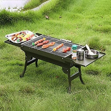 Barbecue Charcoal Grill Portable Charcoal BBQ Grill Collapsible Portable Grill Camping Outdoor Cooking Tools Portable Grill Portable Charcoal Grill(Silver)