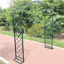 GFSGHZZ Galvanized Metal Rose Trellis Arch - Sturdy Freestanding Garden Archway for Climbing Plantsideal for Rose Bushes and Vinesoutdoor Det,Green-W300Xh230Cm