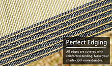 WYBB Shade Cloth Beige Privacy Screen with 10m Rope and Eyelets, 90% Sunblock Wear-Resistance Shade Cloth, Outdoor Courtyard Pond Shade Greenhouse Awning (Size : 8m x 8m)