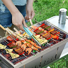 NEWCES Safety Certification BBQ Grill Charcoal Barbecue Grill w/Storage Bag Folding Portable Smoker Grill Stainless Steel Barbeque Grill for Grills & Outdoor Cooking