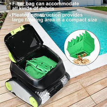 KANGJIEM Cordless Robotic Pool Cleaner, Swimming Pool Sewage Suction Robot, Swimming Pool Fish Pond Cleaning Treatment Equipment with 180 Mins Running Time, for Above-Ground Pools Up to 24 * 12 m