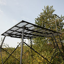 CAGE PERMANENT HUB BLIND Hunting Tower 8' with 66" Platform Black