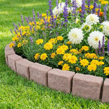 Faux Stone Landscape Edging: 24 Spikes, Stone-Look Garden Border