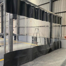 Commercial Outdoor Waterproof Curtains, Clear Vinyl Curtain for Pergola, Garage, Patio, Custom Size(8x3m)