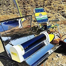 CHIPEL Solar Powered Camping Grills, Foldable Solar Grill Stove Made of Stainless Steel, Cooking in the Sun, The Temperature Can Reach 120-330 °C, for Camping Cooking Outdoors