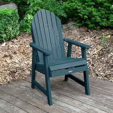 Highwood AD-KITCHDA1-NBE The Adirondack Collection Hamilton Deck Set with Folding Side Table, Nantucket Blue
